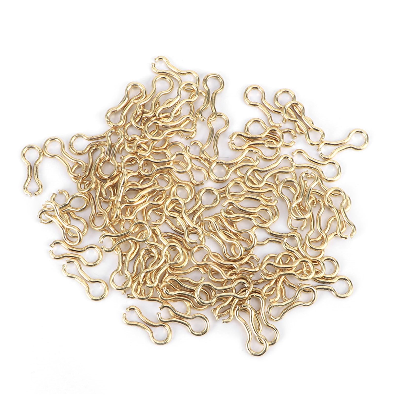 SPYMINNPOO 300PCS Carp Fishing Wire Eyes Sinker Steel Alloy Screw Leads Loops Tackle Accessory for Freshwater Saltwater Fishing (Medium)