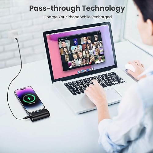 Miniatura 4 de Mini cargador portátil para iPhone, 3500 mAh, ultracompacto PD de carga rápida, cargador de teléfono portátil, batería trasera compatible con iPhone