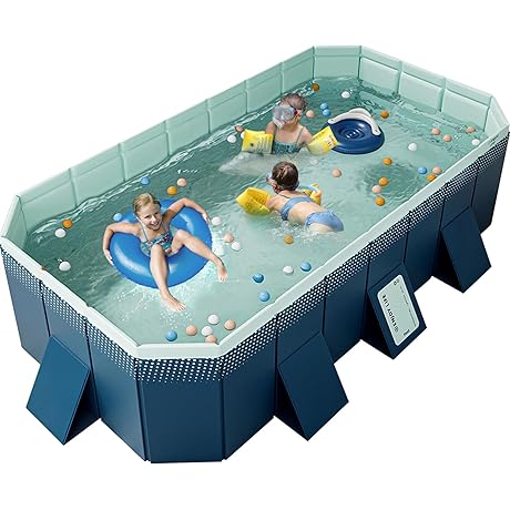 Foldable Non-Inflatable Kids' and Adults' Swimming Pool