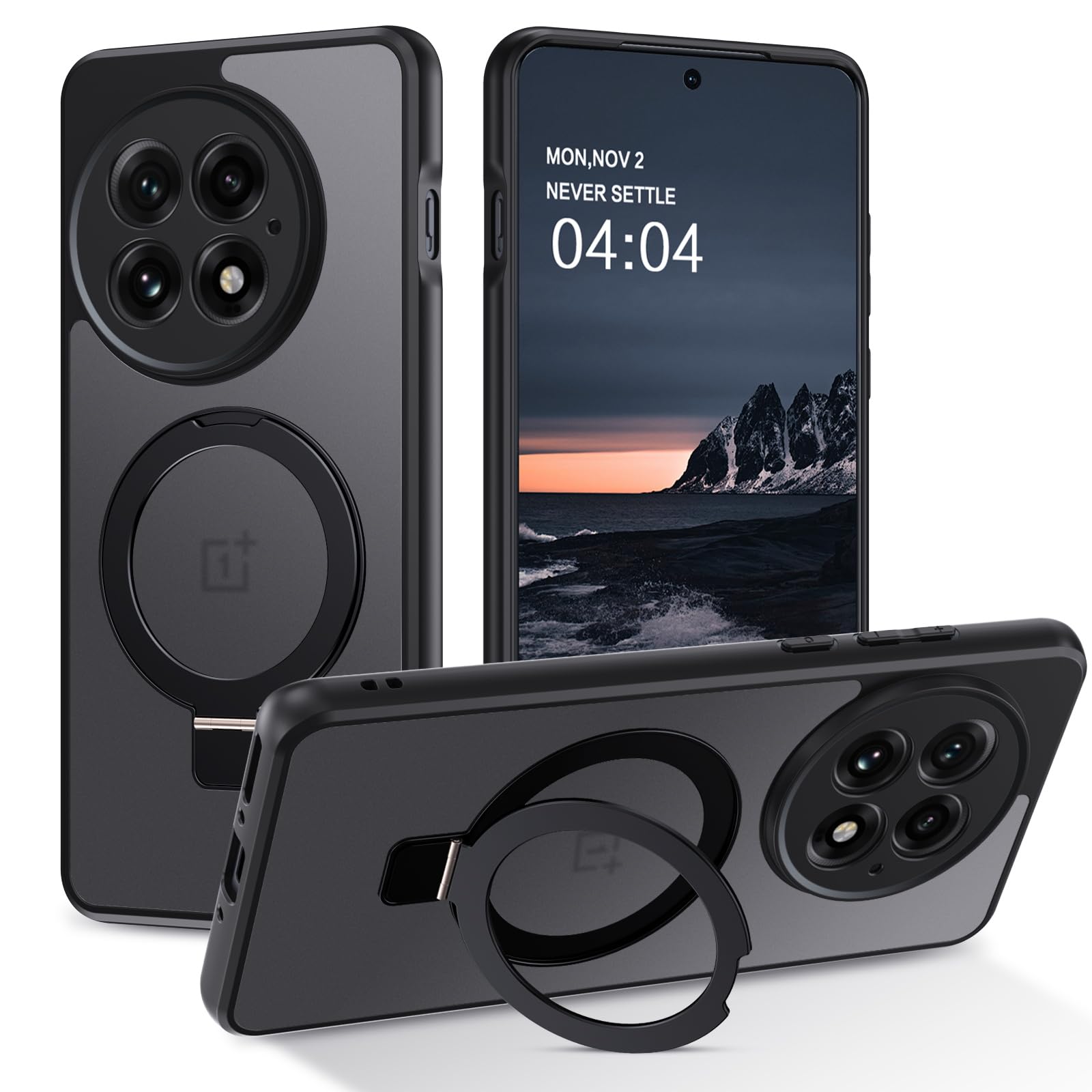 YINLAI MagSafe Hülle Für OnePlus 13 – Magnetisch, Transluzent Mattiert, Stoßfest – In Schwarz
