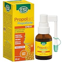 ESI – Propolaid Spray Gola al Miele di Manuka, Integratore Alimentare con Propolis, Favorisce il Benessere del Cavo Orale e delle Vie Respiratorie, Senza Glutine, Alcool e Vegetariano, 20 ml