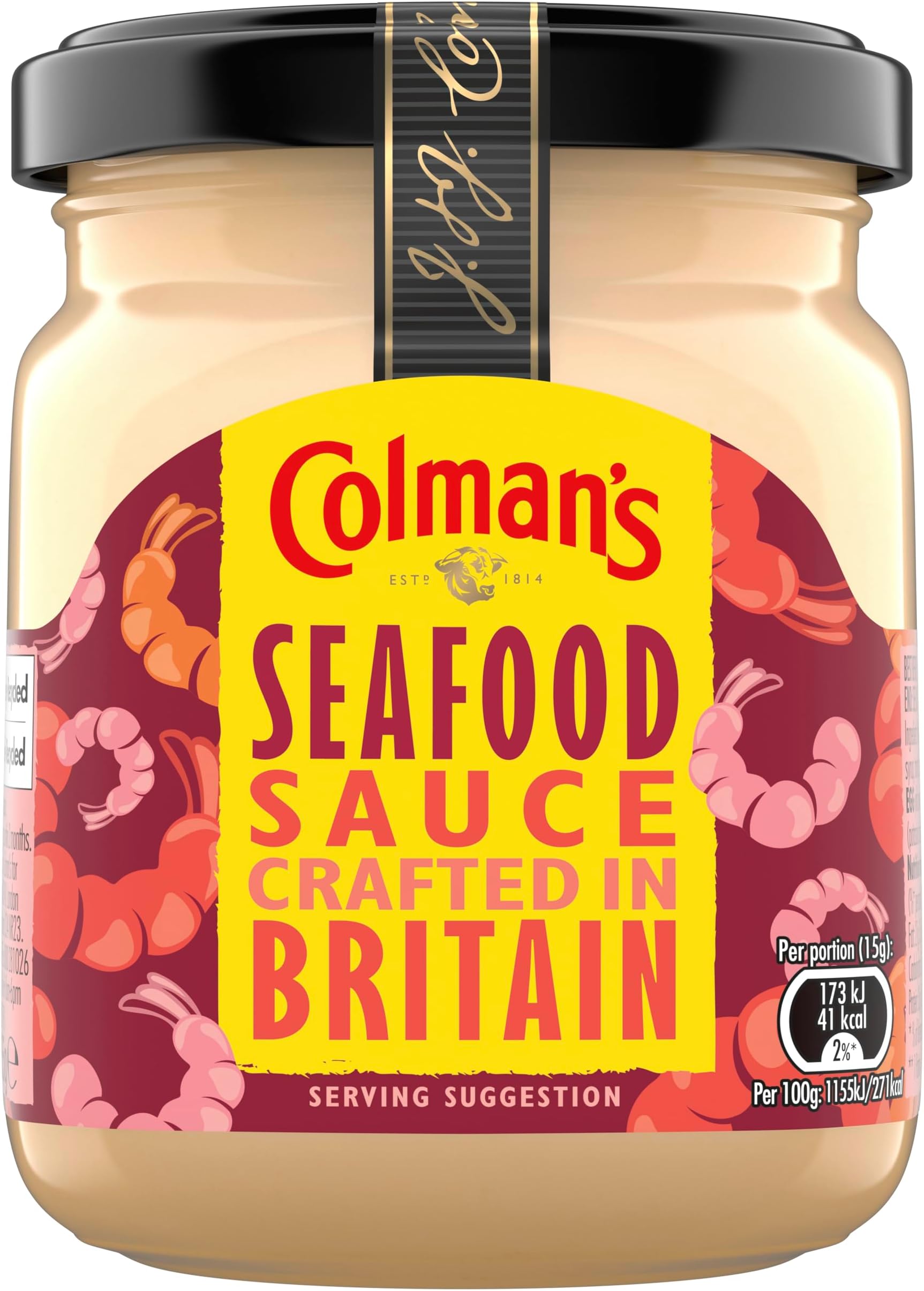 Seafood Sauce crafted in Britain perfect condiment for a prawn cocktail 155 ml