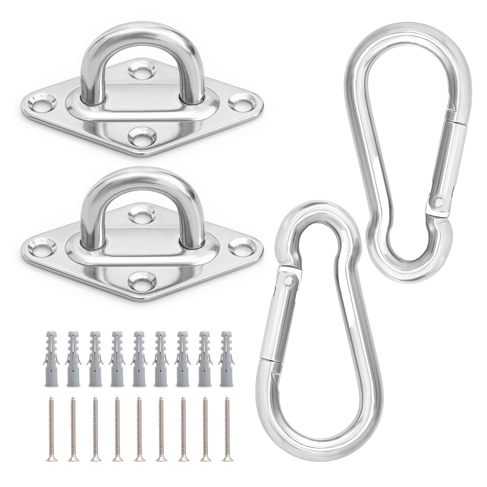Amazon.com: Aheucndg Hammock Hooks 2 Pack, 1100 lb Holding