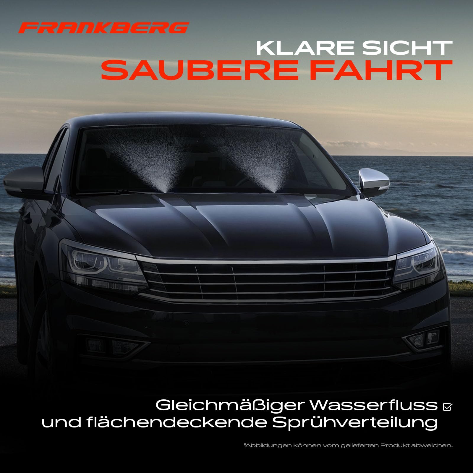Frankberg 2x Waschwasserdüse Spritzdüse Frontscheibe Vorne Links Rechts Kompatibel mit Freelander 2 L359 Freelander 2 Van L359 Replace# LR048707,LR017275