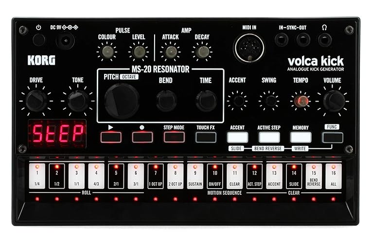 Korg Volca Kick Analogue Generator MS-20 Resonator w/ 16-step Sequencer