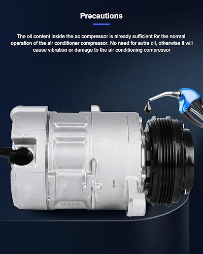 Miniatura 7 de ECCPP Compresor de AC con embrague CO 29134C 2015-2020 apto para Cadillac Escalade 6.2L 2015-2020 apto para Cadillac Escalade ESV 6.2L
