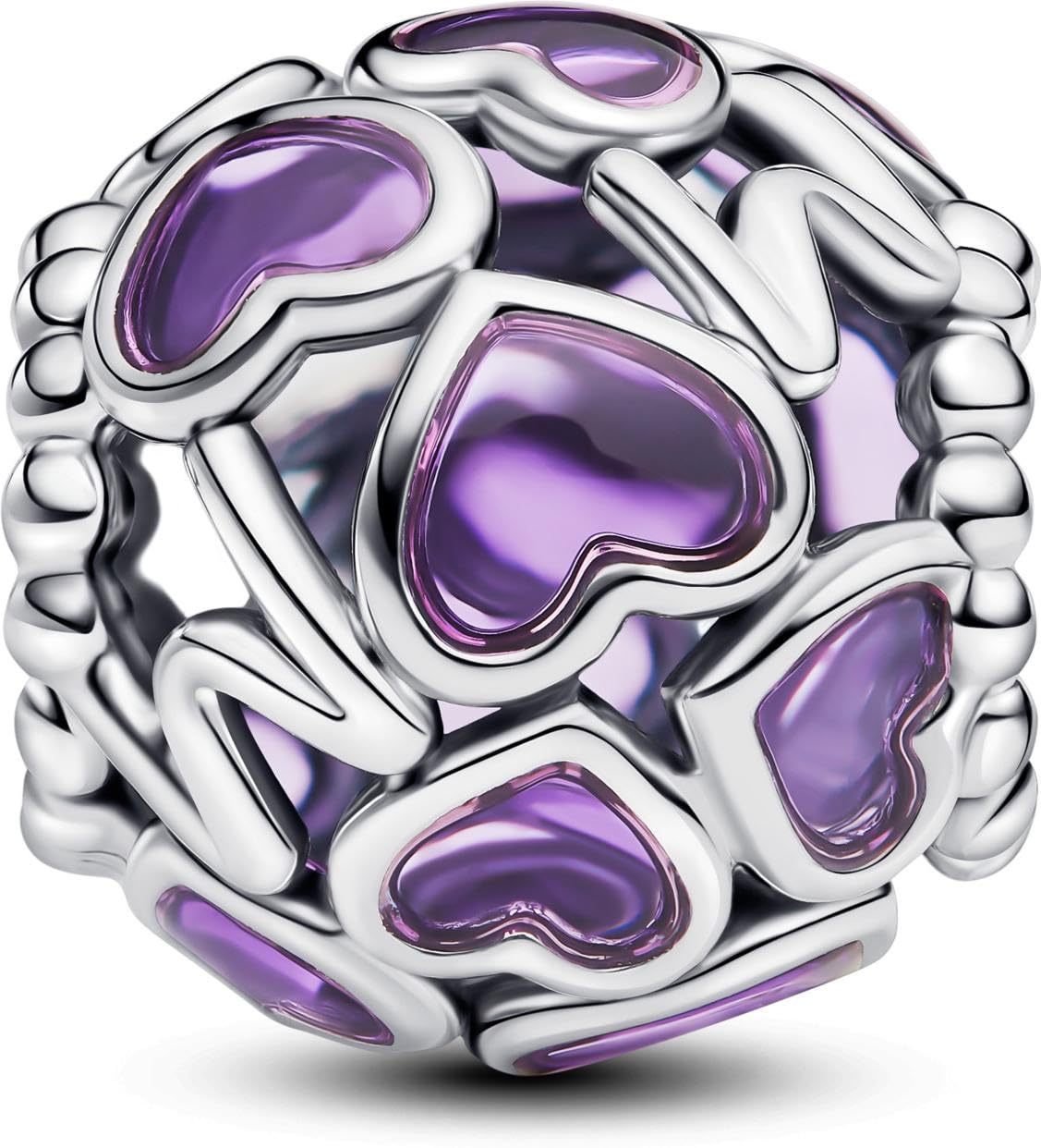 Pandora Moments 793772C01 Breloque en Forme de cœur Ouvert en Argent Sterling Compatible avec Les Bracelets Moments, 11,4x11,4x10,8 mm, Argent Sterling, Pas de gemme
