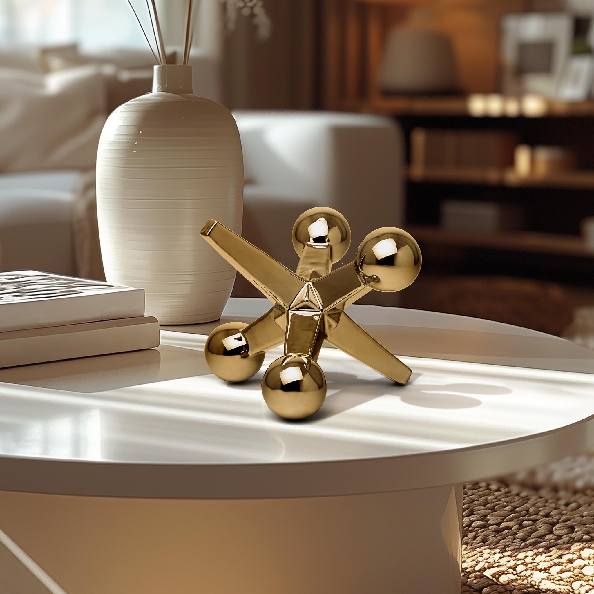 Amazon.com: Torre & Tagus Large Ceramic Gold Jack Decor 9