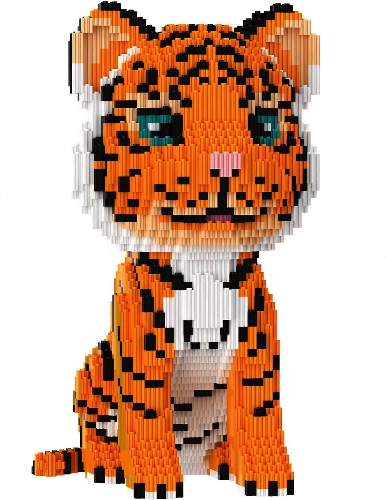 BDYDT Animal Tiger Micro Building Blocks Set (6488 Pieces) Gift for Adults and Kids