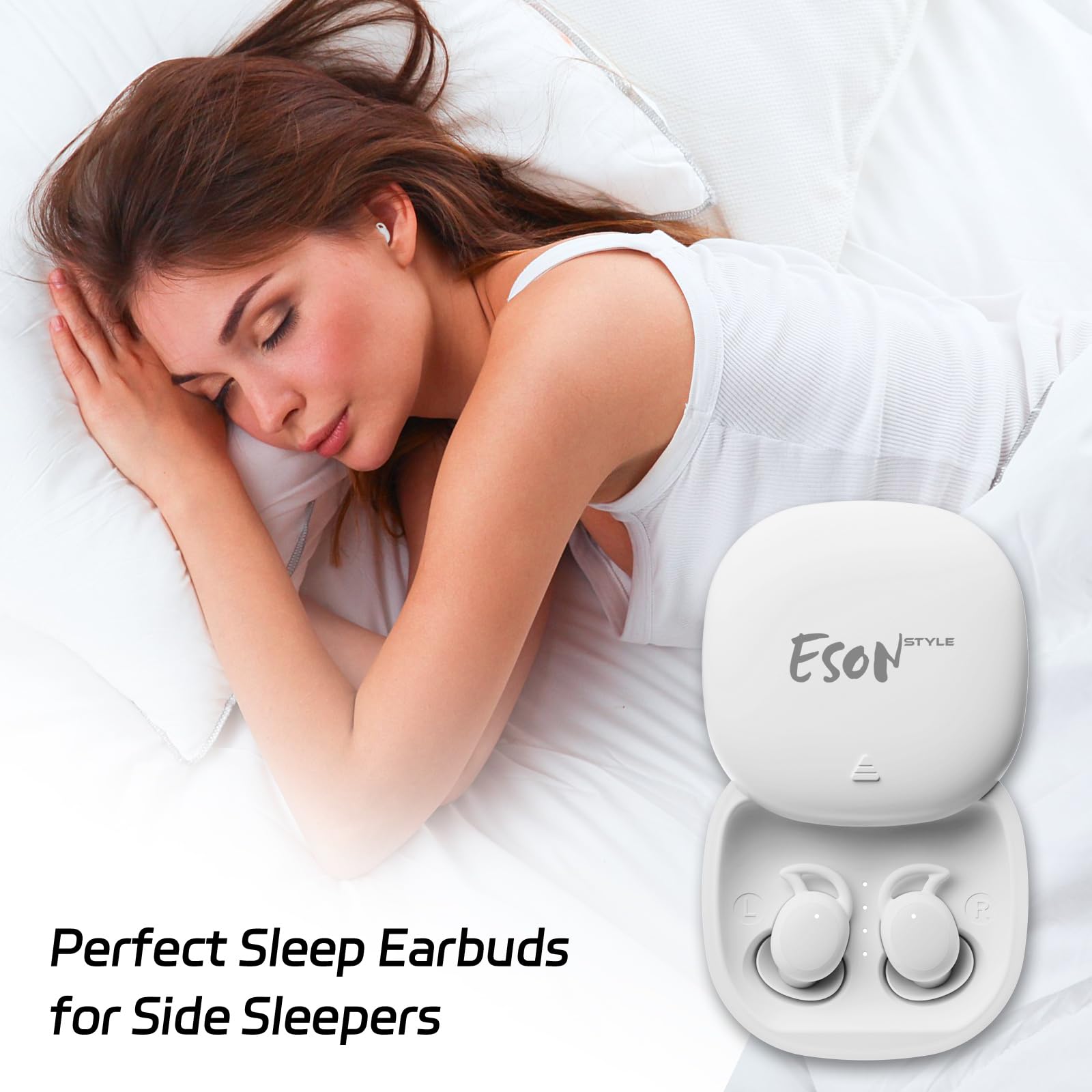 Nastopee Slaaphoofdtelefoon, Bluetooth 6.0, mini-hoofdtelefoon, in-ear