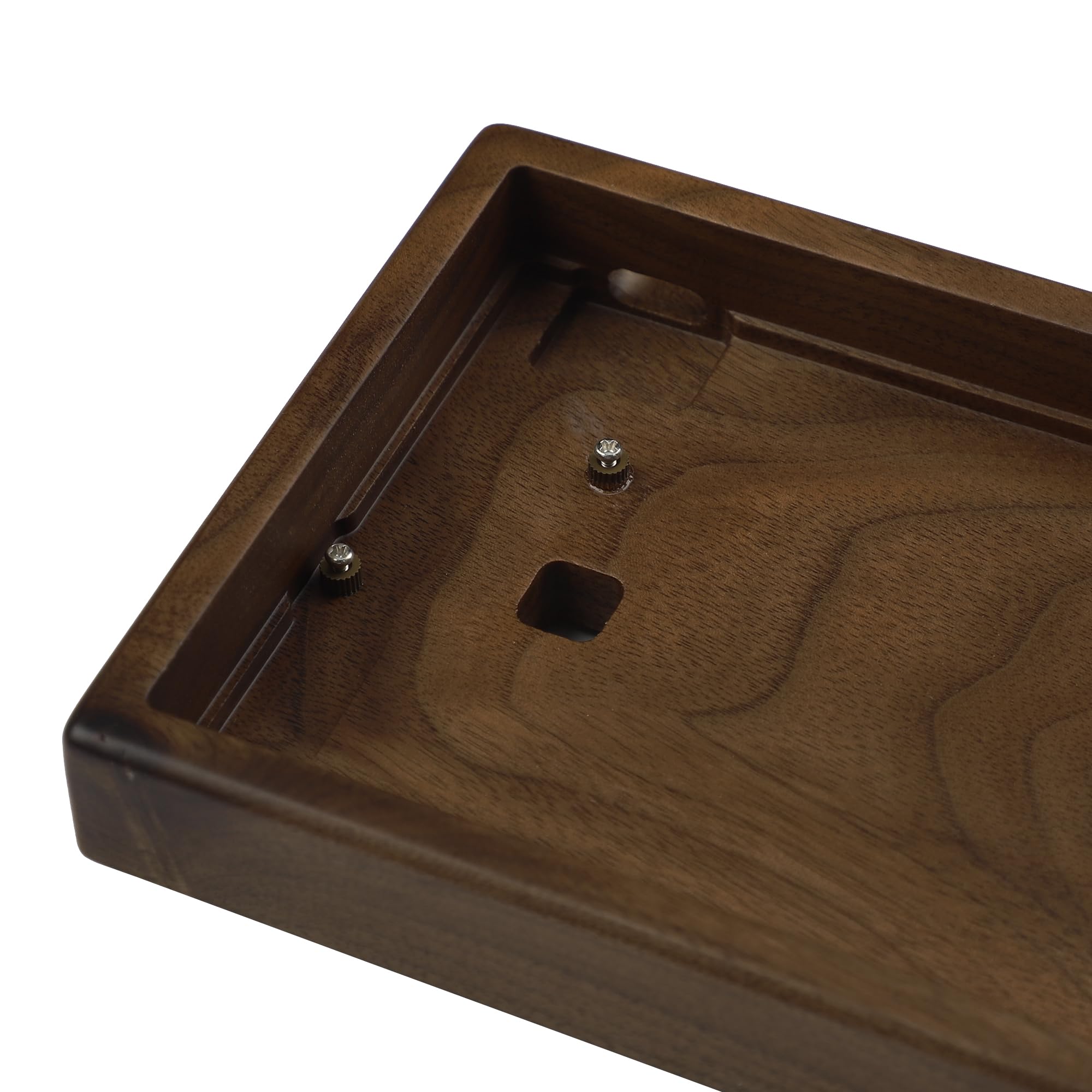 NPKC GH60 Repose-poignet en bois massif pour 60 % de mini clavier de jeu mécanique compatible Poker2 Pok3r Faceu 60 (Noyer)