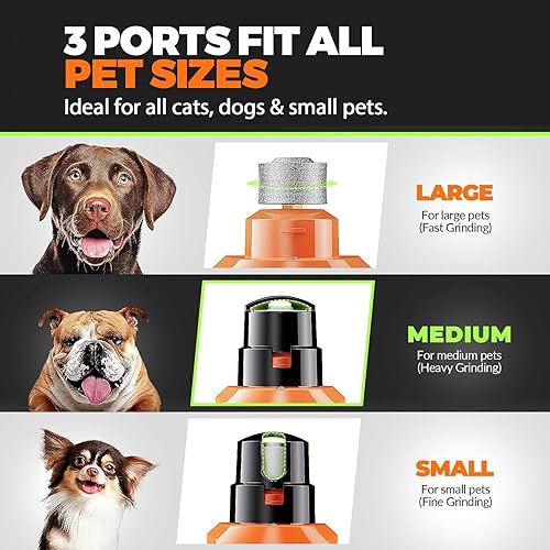 Miniatura 6 de Whisper - Molinillo de uñas silencioso para perros con 4 luces LED, seguro y sin estrés para perros sensibles de todas las razas y tamaños, 3 brocas