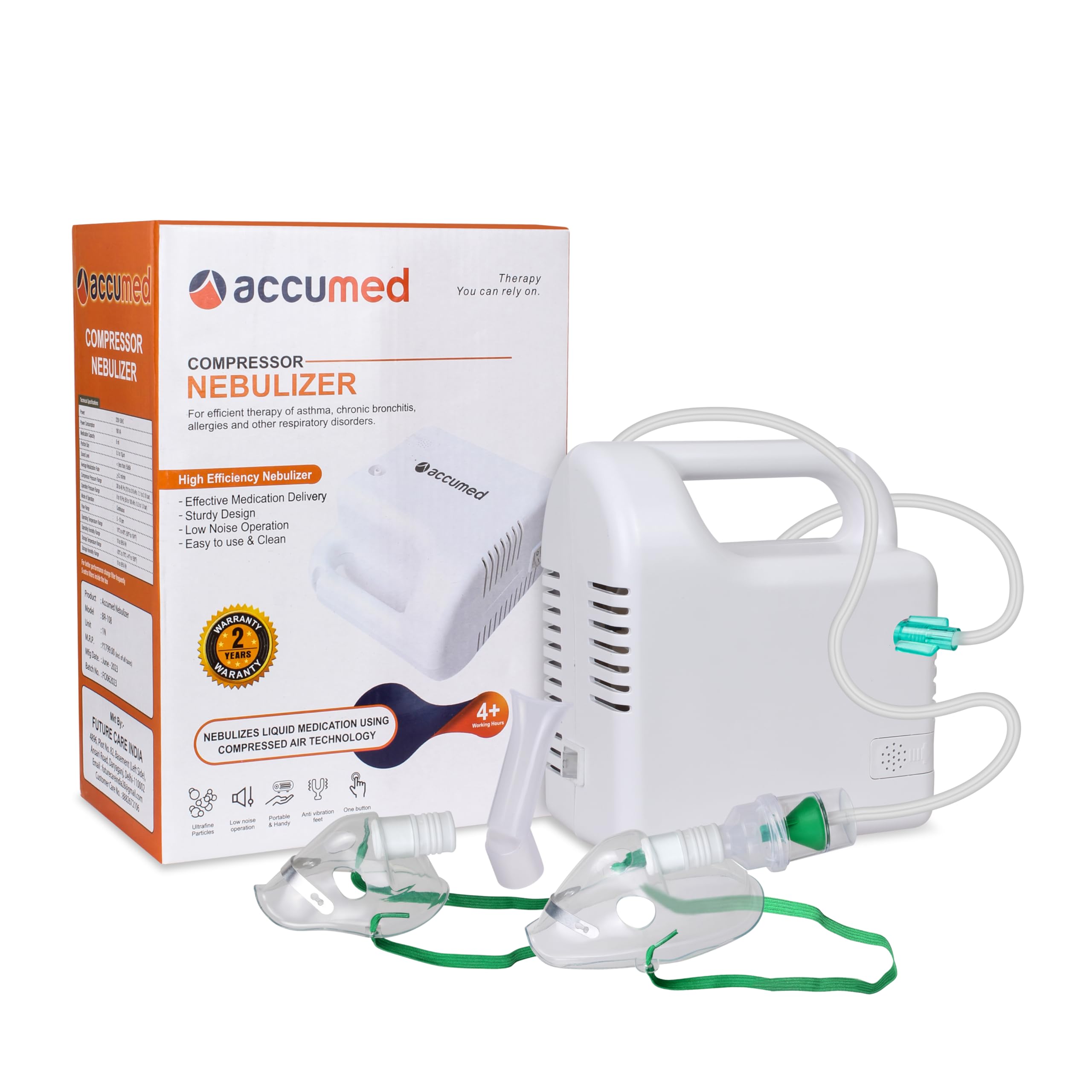 See full amazon price history chart for ACCUMED BR-108 Compressor Nebulizer Low Noise Operation High Efficiency Nebulizer ACCUMED BR-108 Compressor Nebulizer Low Noise Operation High Efficiency Nebulizer (B0CM6H3SQX) Amazon Price History, Amazon Price Tracker