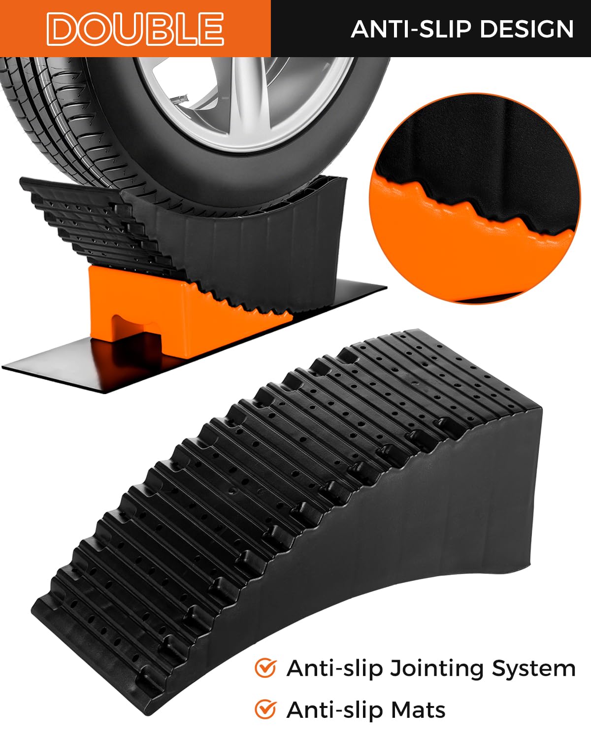 Snapklik.com : Large Camper Levelers, Raised Tire Change Ramps, RV ...