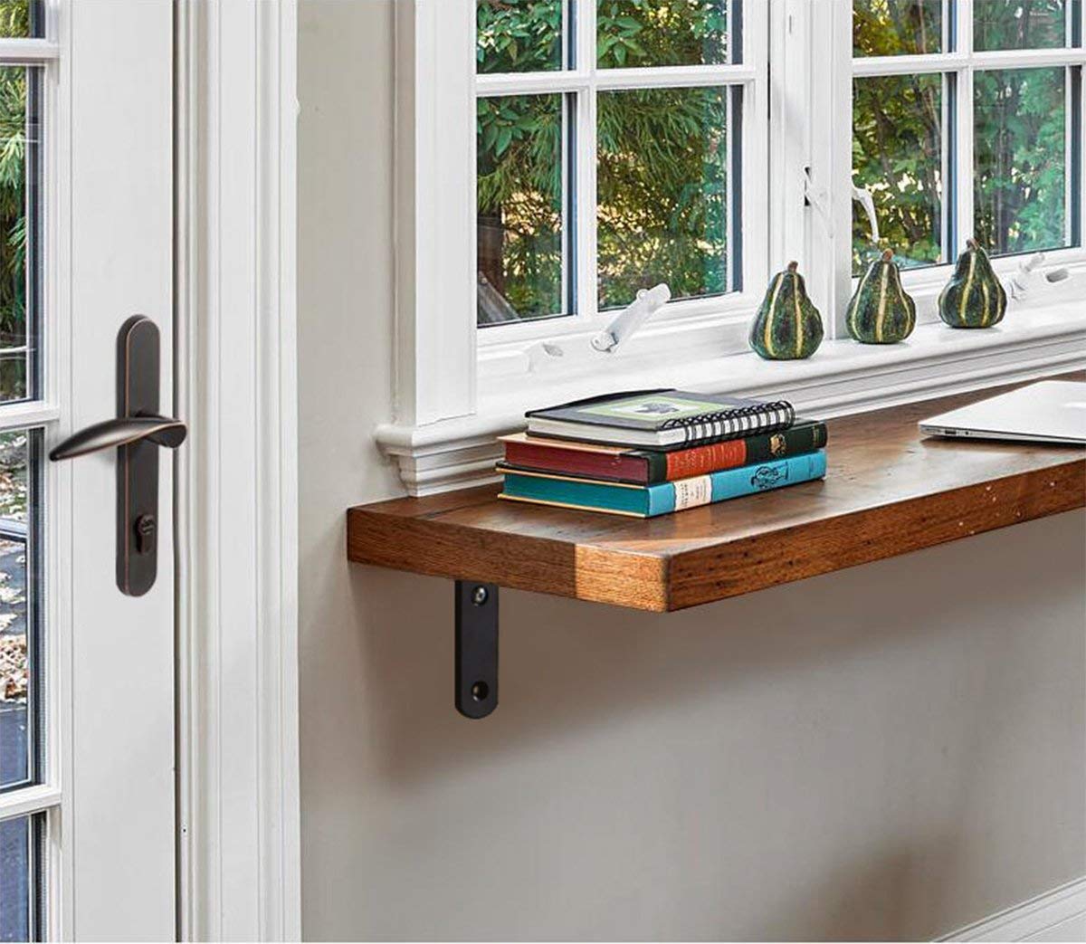 8 Pcs Black L Corner Bracket Stainless Steel Heavy Duty L Shaped Joint