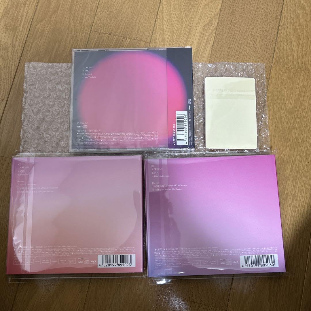 IMP. 初回盤A初回盤B通常盤3形態　SWITCHing CRUISIN' Amazon.co.jp: 【外付け特典あり 3形態セット】 CRUISIN'／IMP. (初回