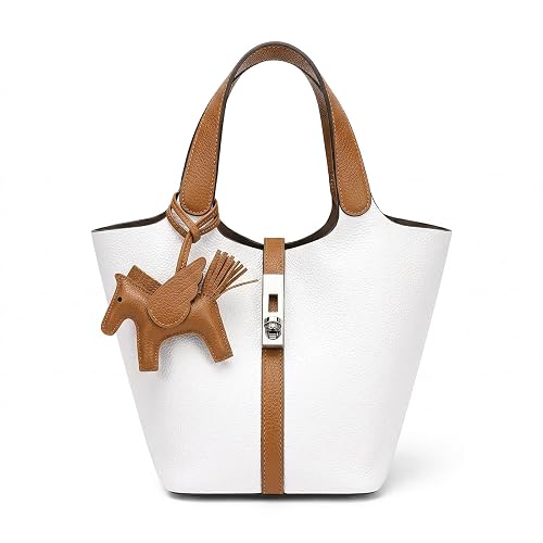 Tote Bag for Women Vegan Leather Bucket Purse for Women