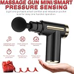 Cotsoco Gun de massage tissu profond, percussion sans fil Mini Gun masseur musculaire avec 6 Régimes & 4 Têtes, Type-C charge, Taille de voyage, Cadeaux pour maman/Papa