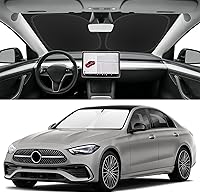 Vista 39 de Parasol de parabrisas de ajuste personalizado para Nissan Titan 2017-2024, bloquea los rayos UV y el calor, parasol de ventana delantera, fácil