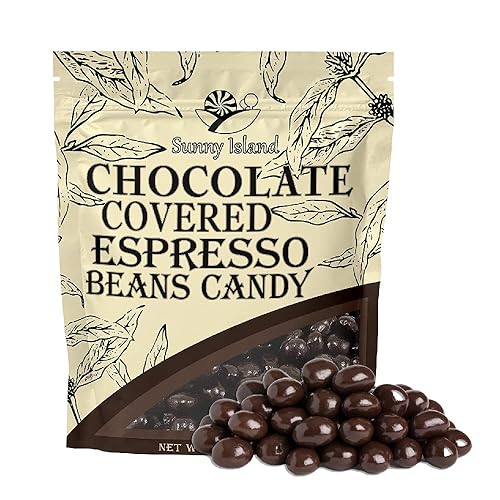 Granos de café de chocolate oscuro, chocolate negro con sabor a cereza, caramelo gourmet, bolsa de 2 libras