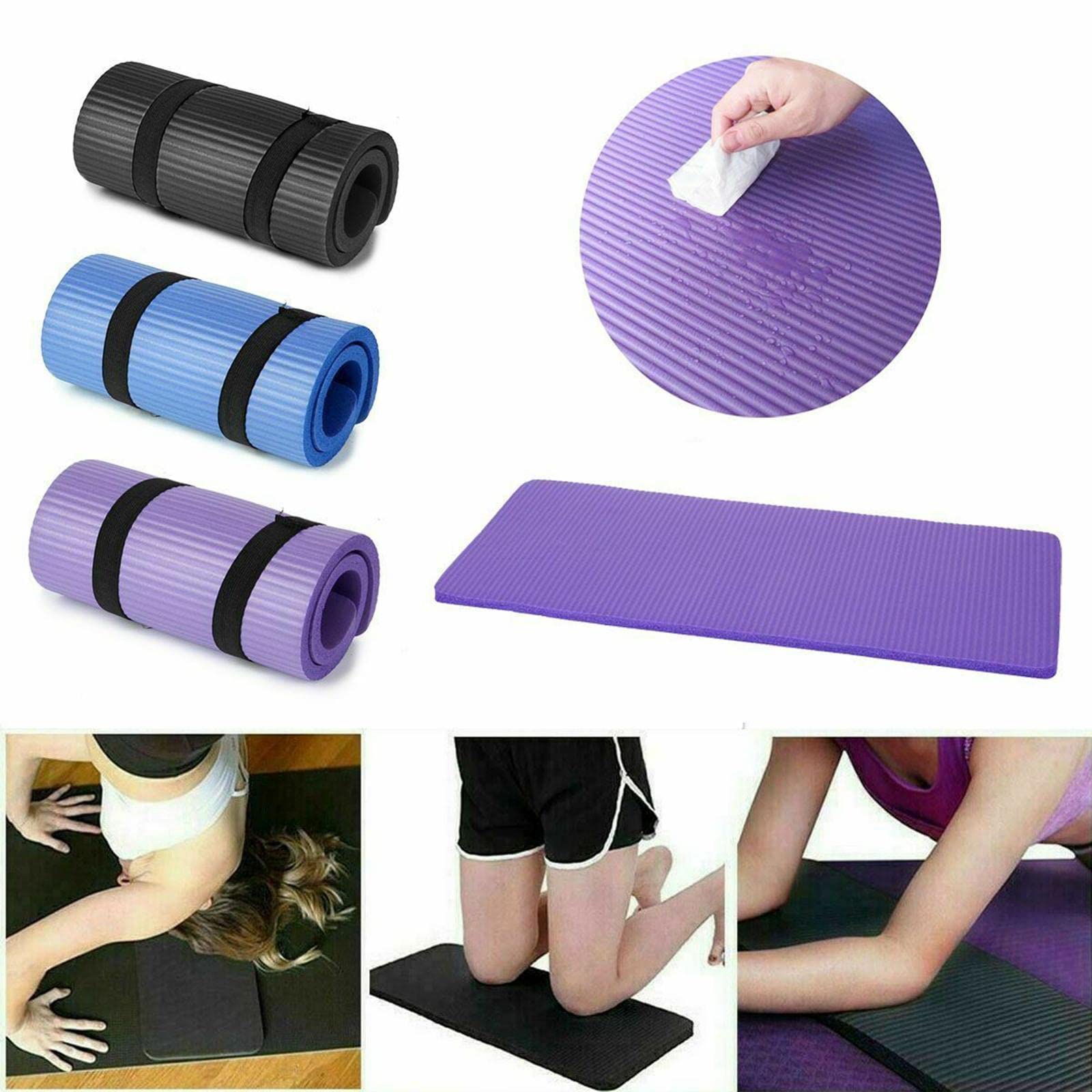 2X Tappetino Per Allenamento Pilates Spesso 60X25X1,5cm Cuscino Per Ginocchia Yoga Extra S~p146436698 - Foto 11
