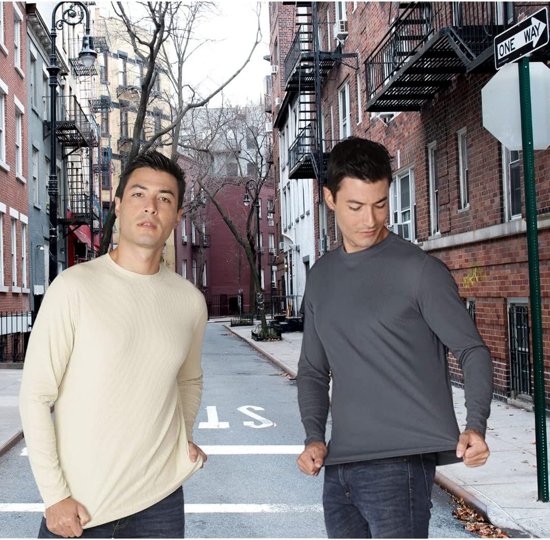 INGEAR Mens Loose Fit Shirt UPF Sun Shirts Everyday Long Sleeve T-Shirt Sun Protective Shirts for Mens (Black, Small) - Image 3