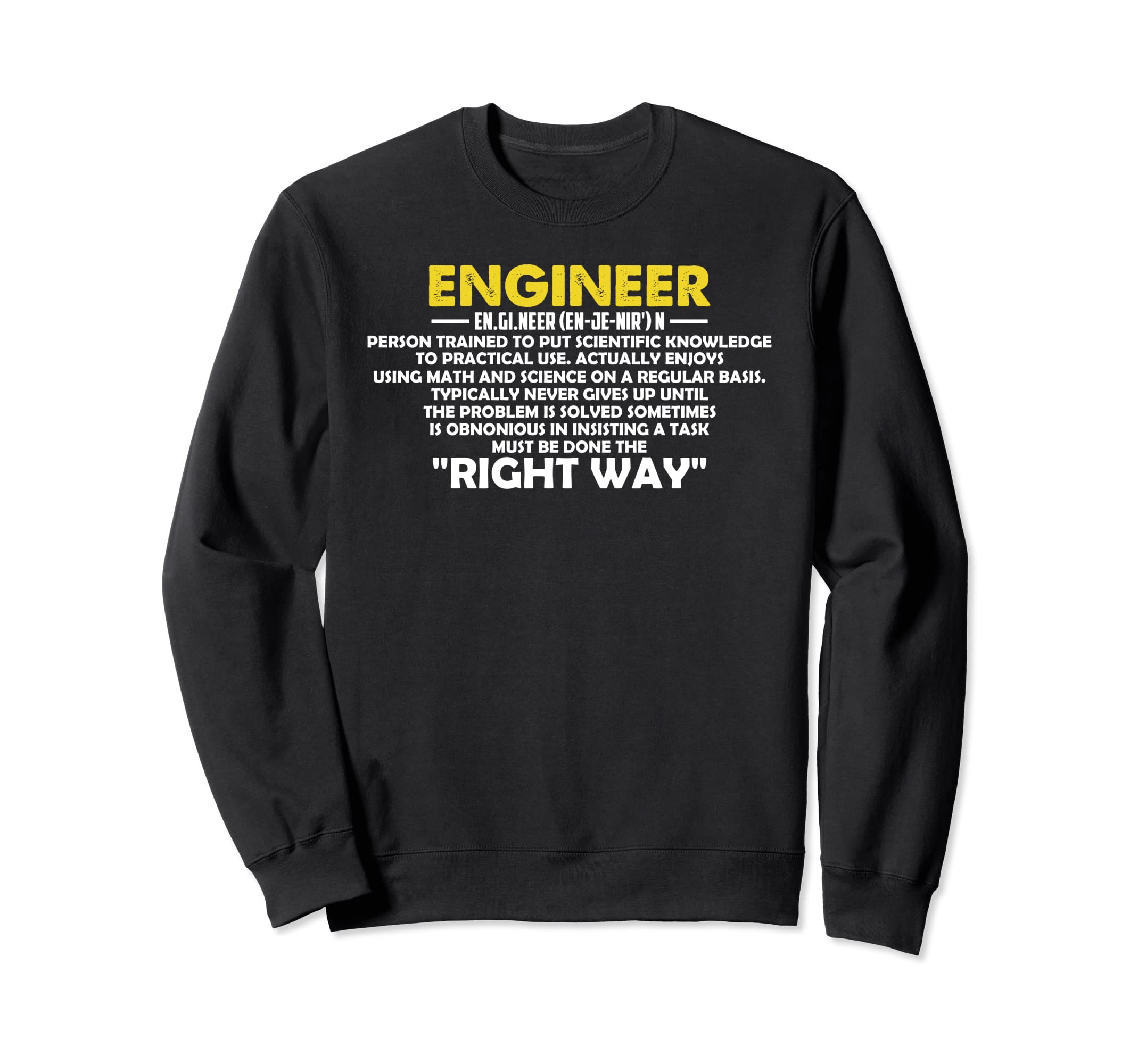 Computergear Funny Engineering Engineer Definition Sweatshirt