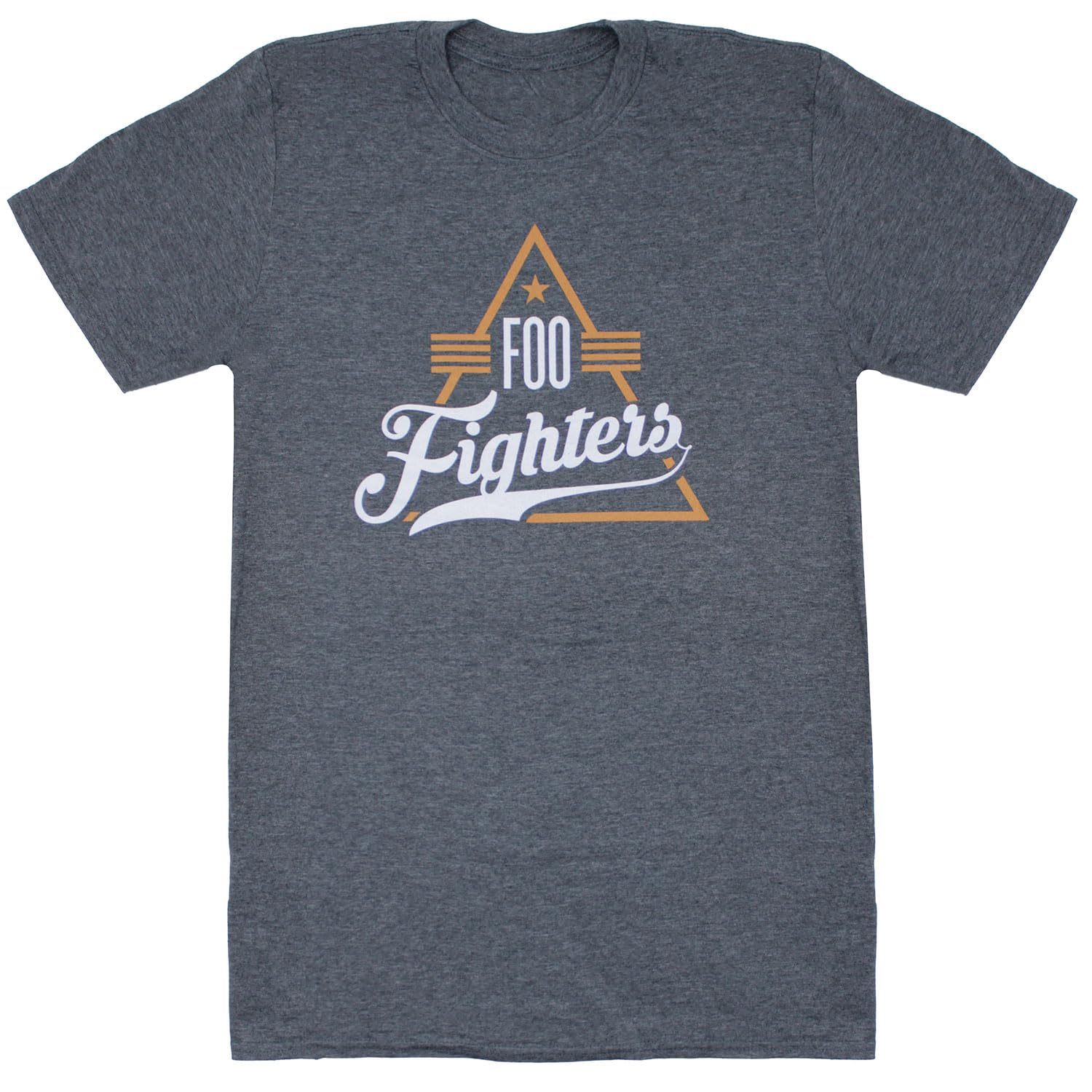 Foo Fighters Unisex Adult Triangle Logo T-Shirt Heather Grey XL