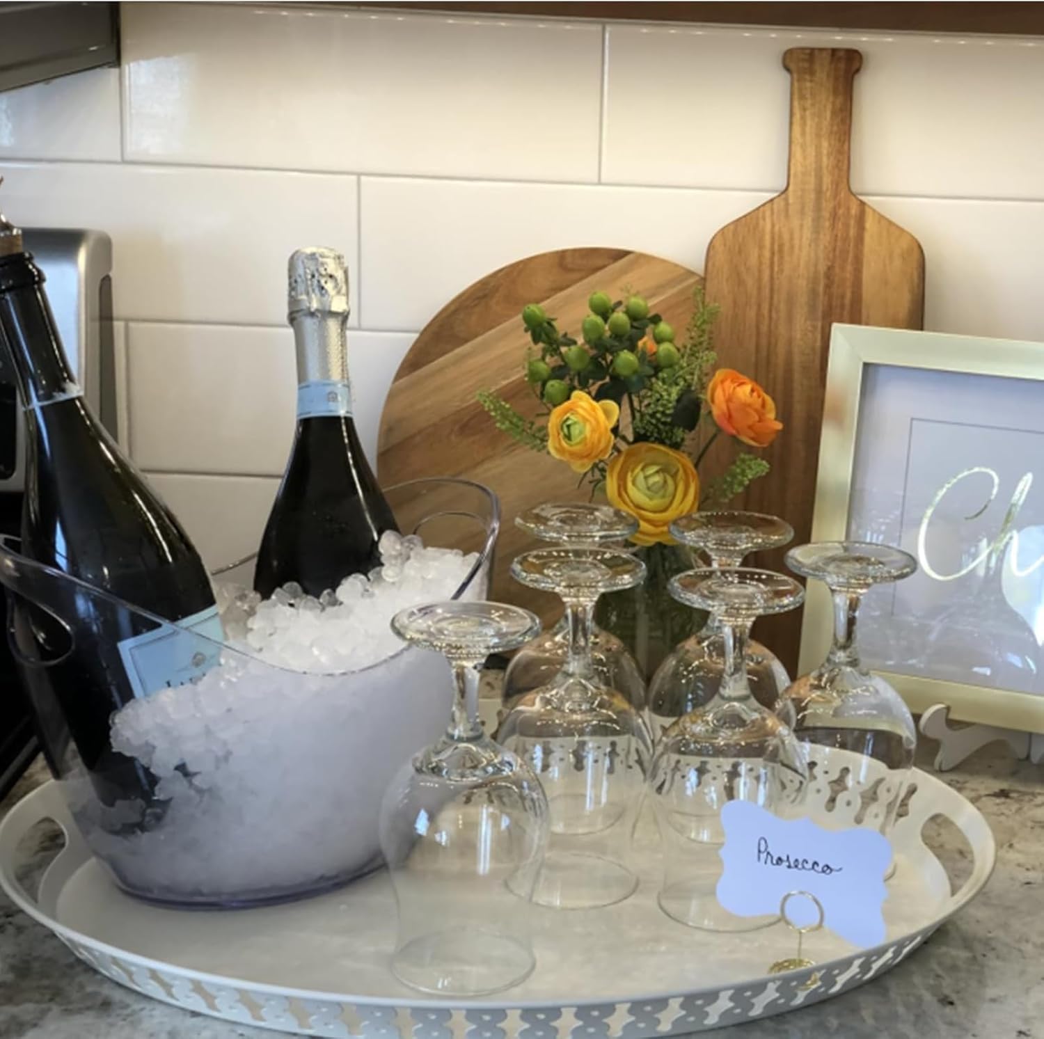Cubo de hielo para cerveza, 4 cubos de vino acrílico de 4 litros, ideal para el hogar, bar, fiesta, club, restaurante, camping, cerveza fría, vino champán y accesorios de bar (4 L)