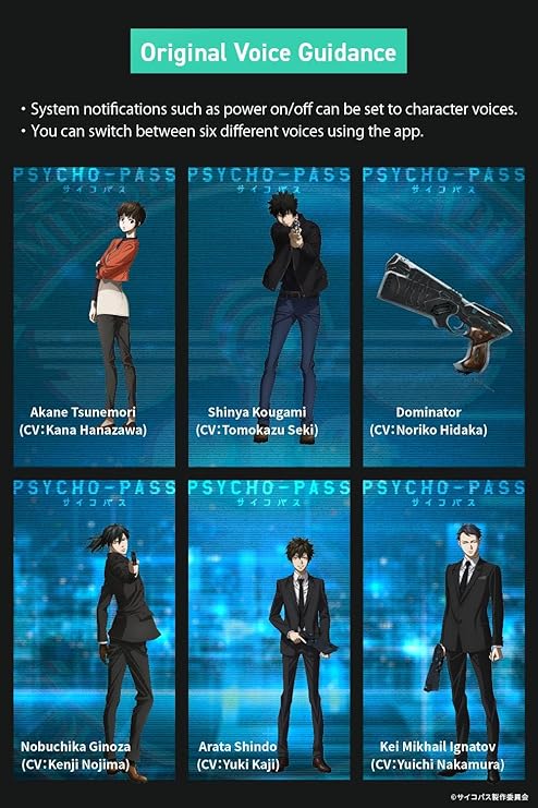 AVIOT TE-Z1PNK Anime Psycho-Pass Collab Voice Guidance | Noise Cancelling Earbuds | with Planar Magnetic Driver | High-Resolution Audio | Up to 18 Hours Playback | IPX4 Water Resistance