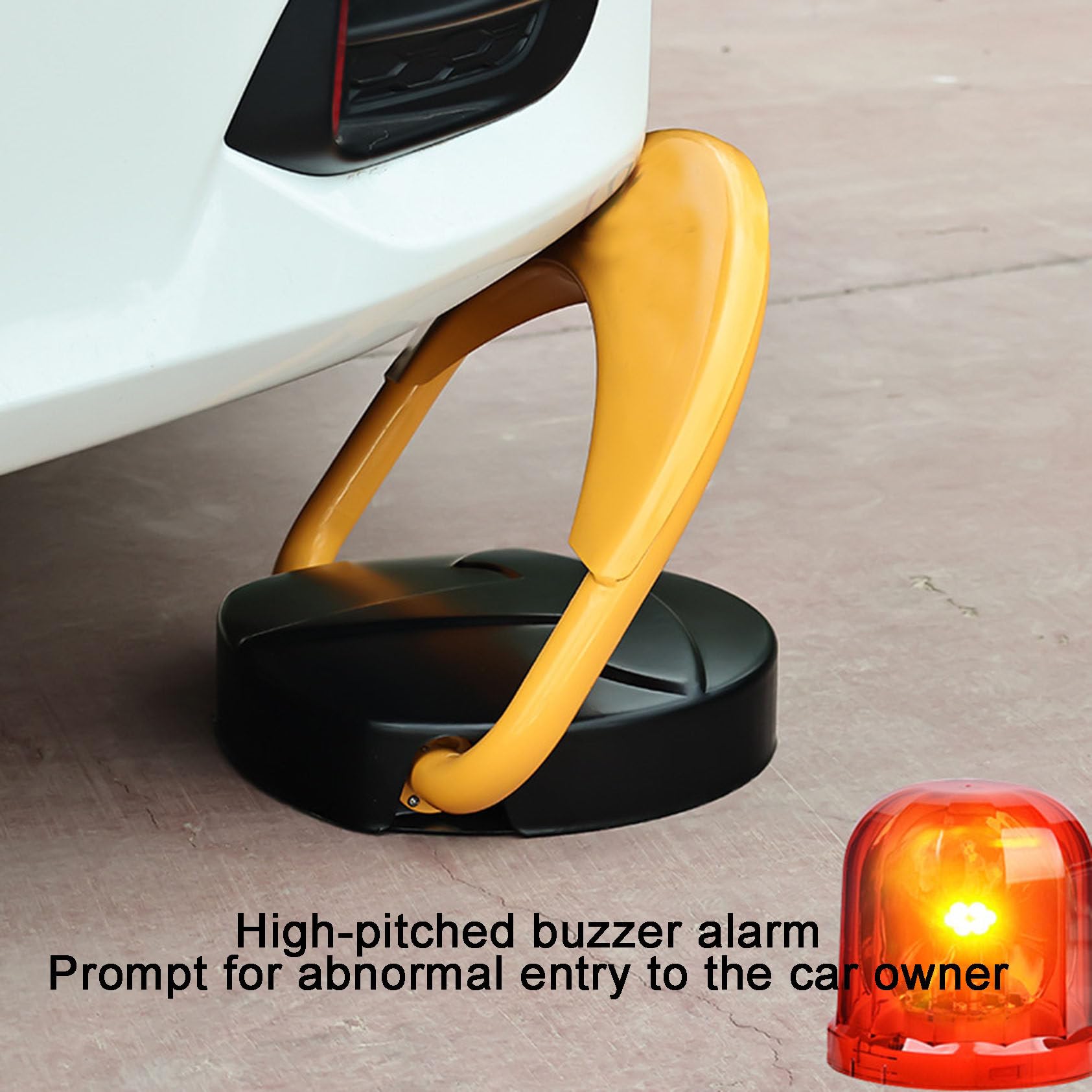 Parking Space Blocker Maocao Hoom 3 In. Parking Bollard,Pole Barrier ...