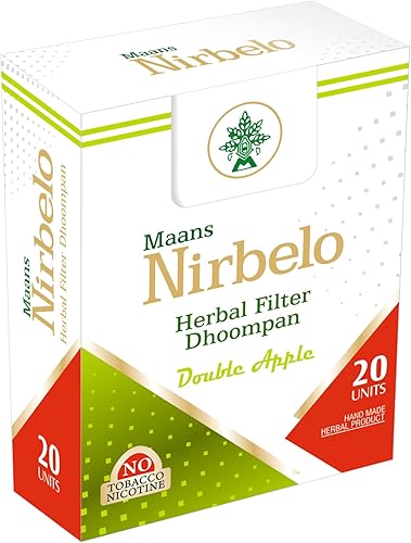 Miniatura 2 de Cigarillos herbales para dejar de fumar, 100% libre de tabaco y nicotina, alternativa a la naturaleza, sabor a manzana doble, 60 cigarrillos,