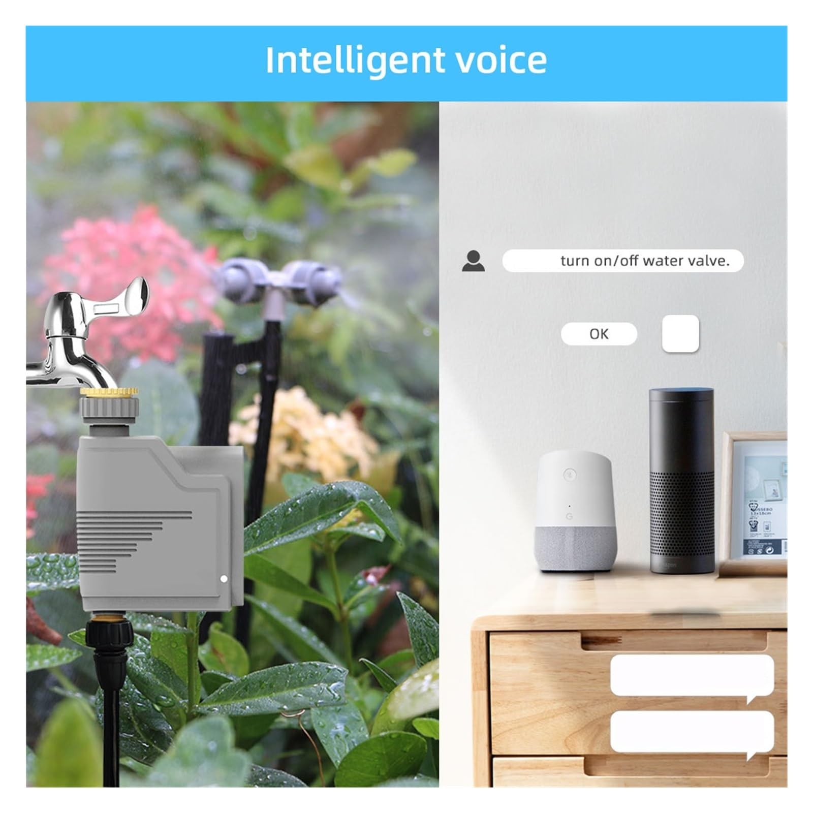 Tuya ZigBee Tubo Flessibile Rubinetto Irrigazione Timer Controller Sprinkler Intelligente Di Del Giardino Rilevatore Umidità Suolo