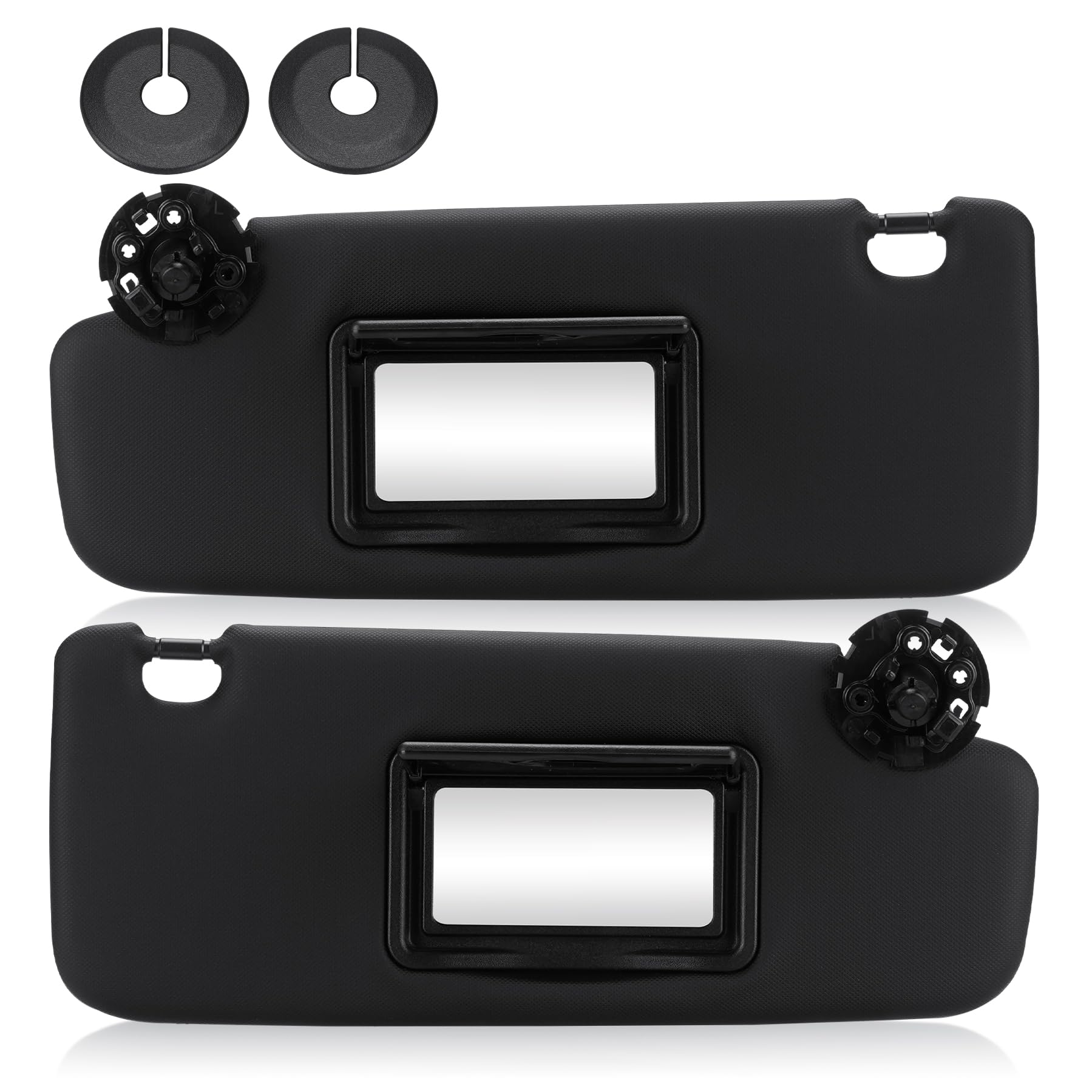 Amazon.com: Left Driver & Right Passenger Side Black Sun Visor Fit