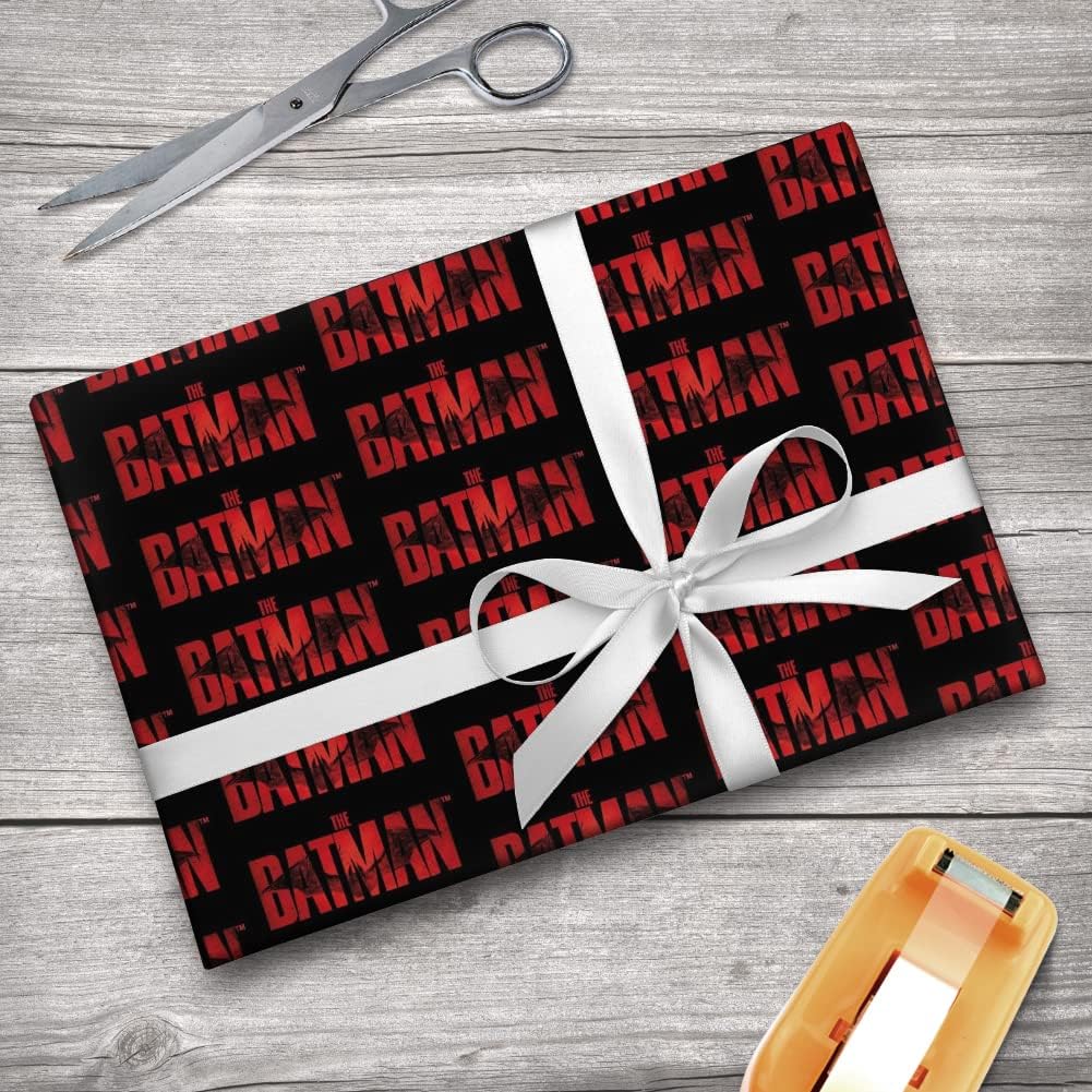 GRAPHICS & MORE The Batman Logo Gift Wrap Wrapping Paper Rolls