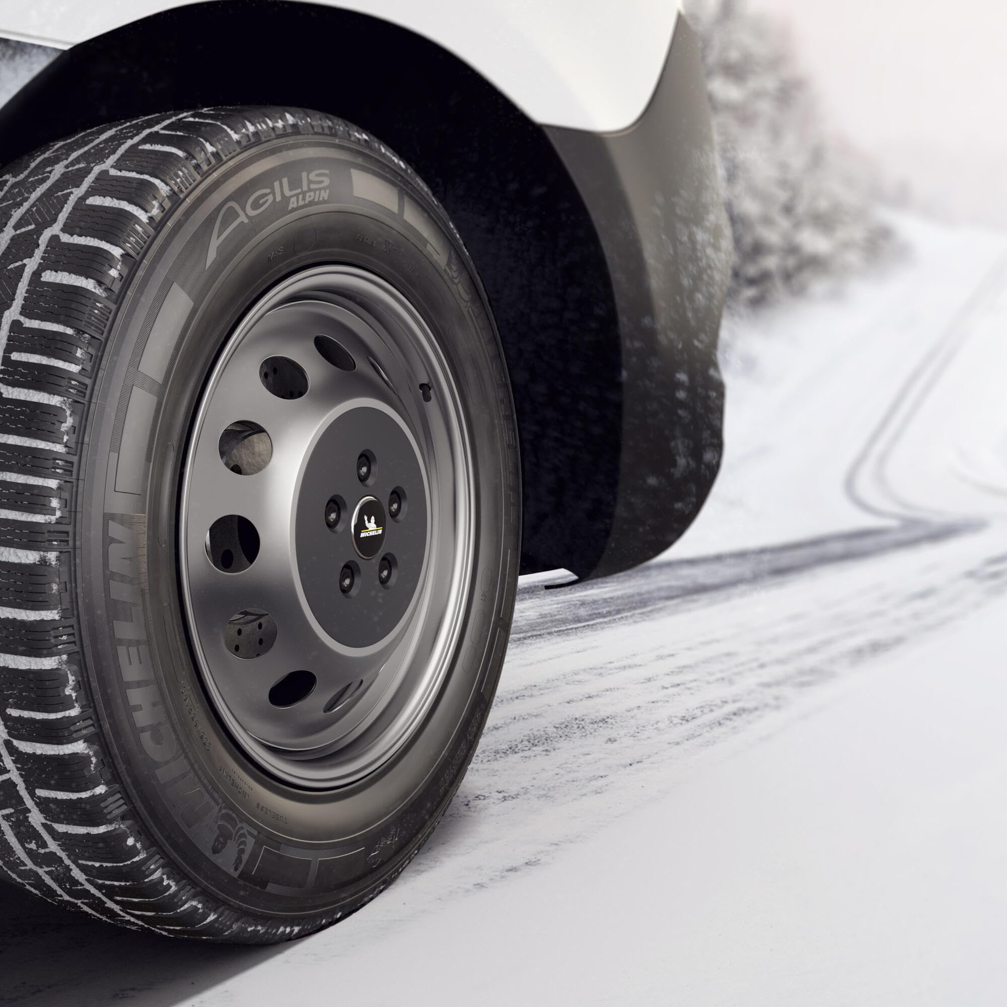 MICHELIN Agilis Alpin - 205/65R16 - Winterreifen, Schwarz, 205/65R16C 107/105T - M+S/3PMSF