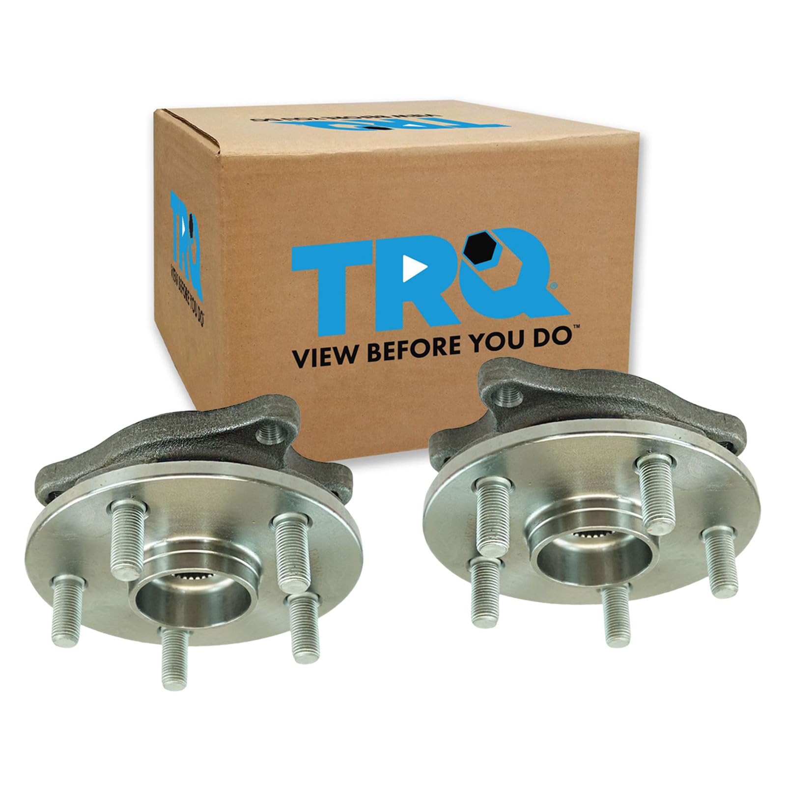 TRQ 2 Piece Front Wheel Bearing &amp; Hub Assembly Set