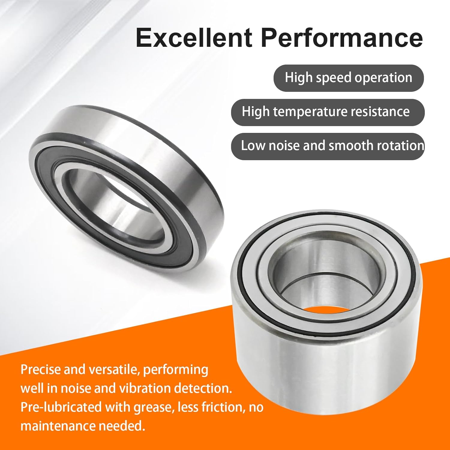 93305-00602-00 Front Rear Wheel Bearing Seal, Replacement for Yamaha Grizzly 350 400 450 2007-2014 Replacement for Kodiak 400 450 2005-2006, Replaces 99009-55500-00