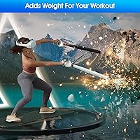 Vista 5 de Weight Dumbbell for Oculus Quest 2, Adjustable Controller Weight Dumbbell Works Great for All VR Exercise & Game, VR Fitness Accessories for Quest