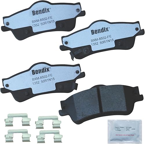 Miniatura 194 de Bendix Fleet Metlok MKD1770FM Pastillas de freno delanteras semimetálicas para Ford Expedition 2017-2010, F-150 2017-2010, Lobo 2020-2009, Lincoln