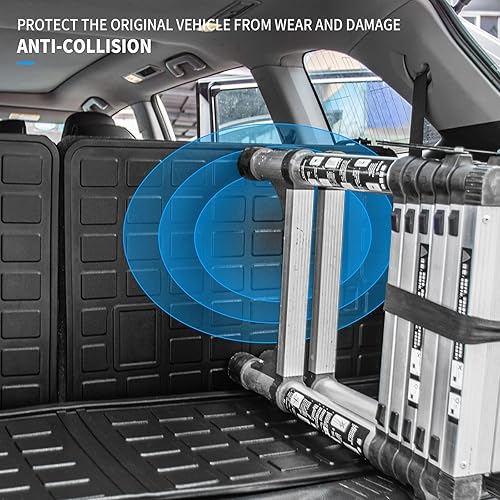 Miniatura 5 de Bomely - Tapete de carga compatible con Toyota Highlander 2014-2019, forro de maletero, protector de asiento trasero, TPE, tapete de maletero 2018,