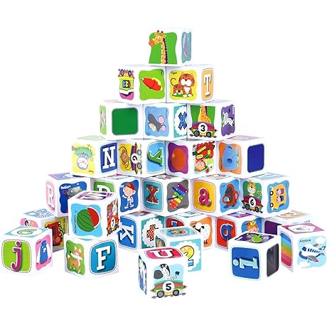 PLAY ABC Building Blocks for Toddlers 1-3