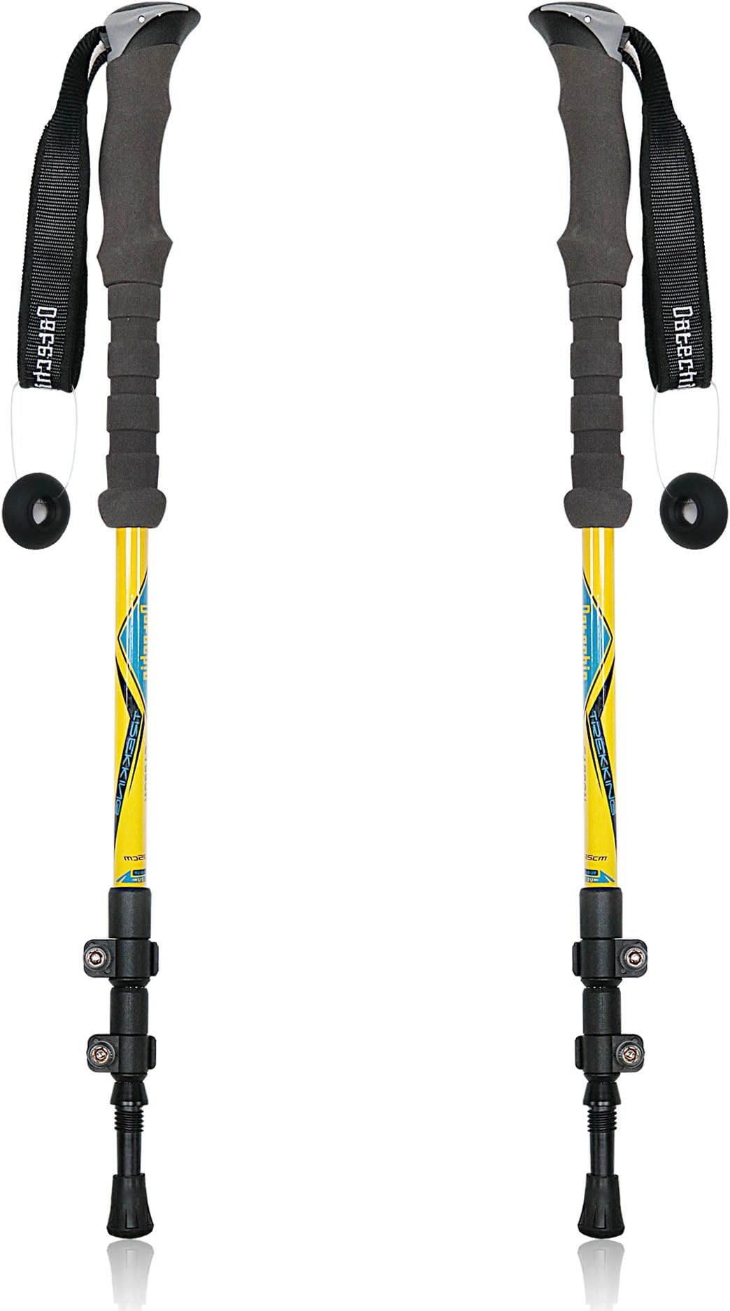 Datechip Walking Poles Lightweight Hiking Stick Nordic Trekking Pole Handle with Bag for Women and Men Sticks