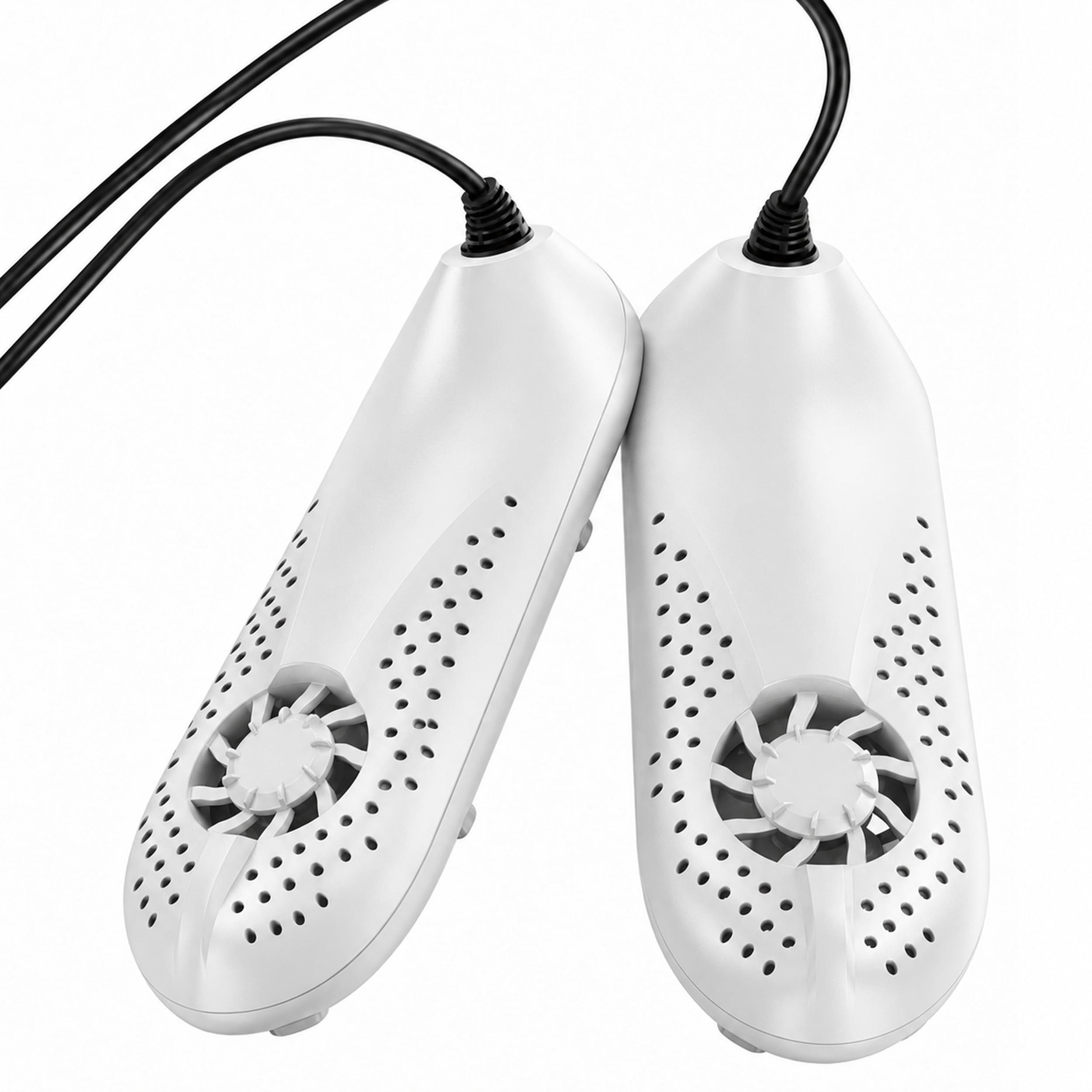 Portable Boot Dryer for Work Boots - Fast Drying Shoe Dryer (White, 2 Pack)