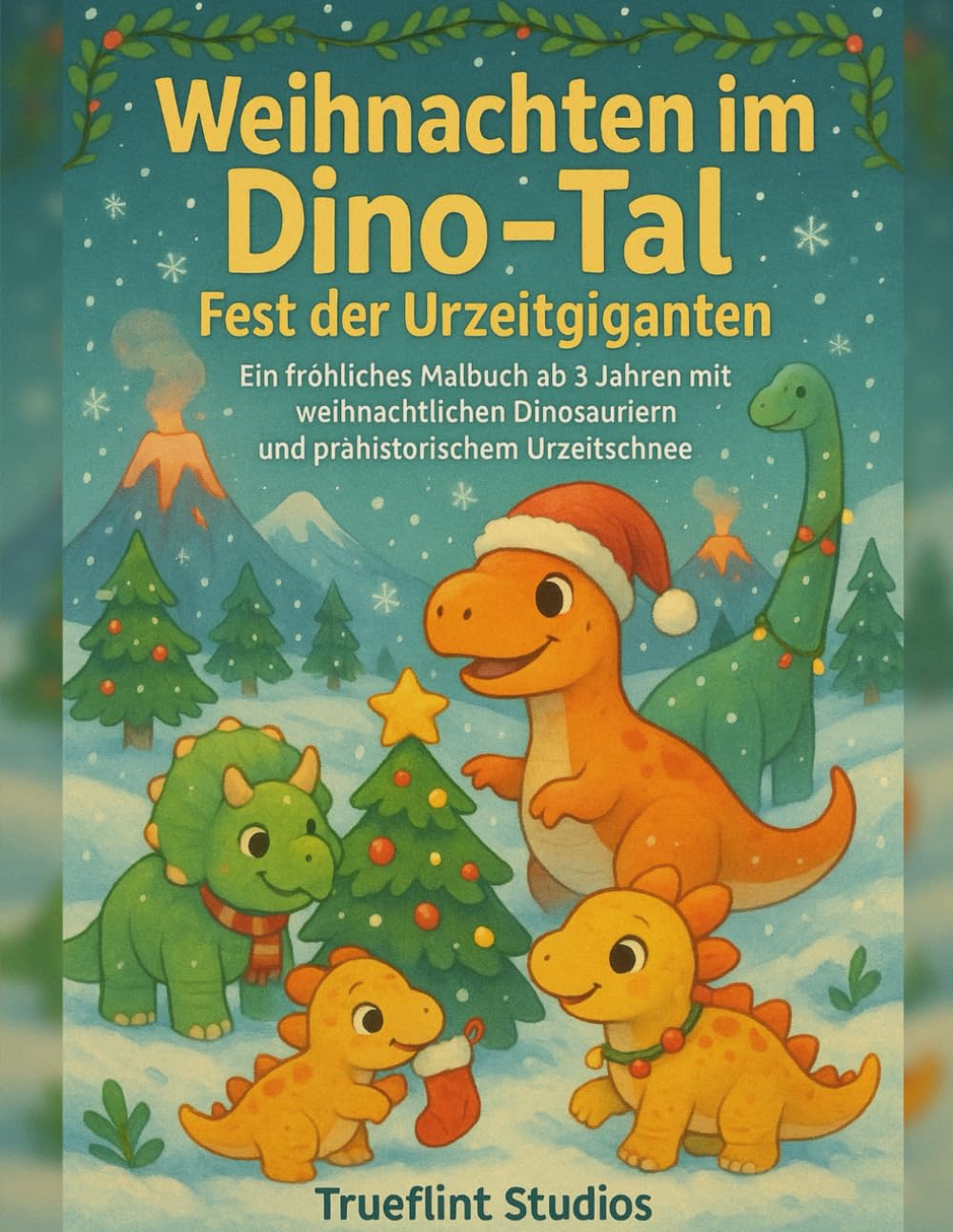 Weihnachten im Dino-Tal – Fest der Urzeitgiganten: Ein fröhliches Malbuch ab 3 Jahren mit weihnachtlichen Dinosauriern und prähistorischem ... - ... - Santas Abenteuerreise durch Zeit und Raum)