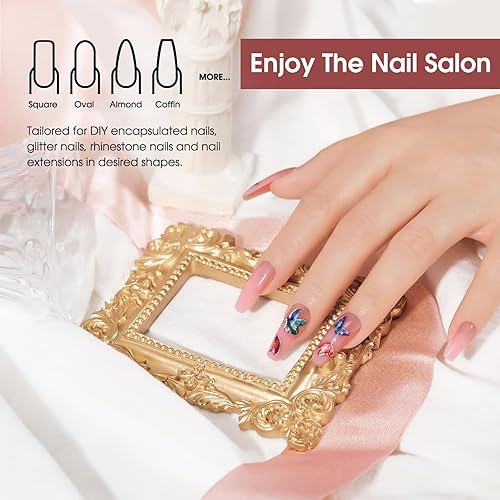 Miniatura 56 de ROSALIND Gel de extensión rosa suave y ópalo, 2 piezas de gel de uñas de ópalo de 2 onzas, kit de uñas rosa para decoración de uñas, gel rosa 2