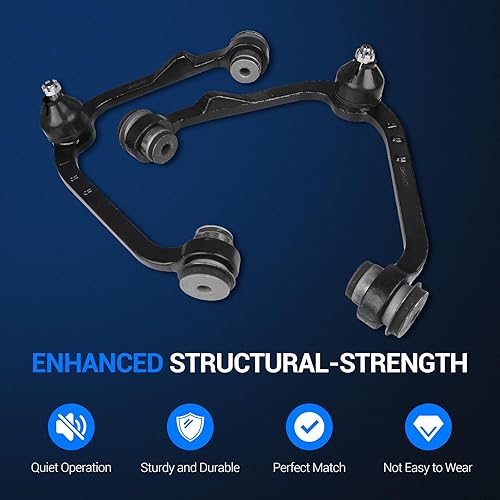 Miniatura 4 de Autoround Kit de suspensión delantera brazo de control superior con rótula compatible con RWD Ford F-150 97-03 F-250 97-99 Expedition 97-02, Lincoln