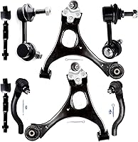 ASTOU 8PCS Front Suspension Kit for 2006-2011 Honda Civic: Lower Control Arms, Ball Joints, Tie Rods, Sway Bar Links