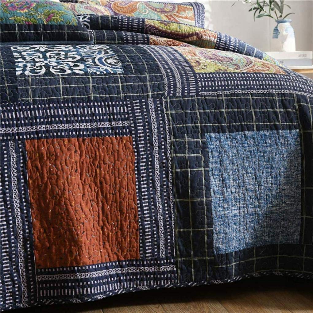 Amazon｜アンティークシックなパッチワークベッドスプレッド230 x 250