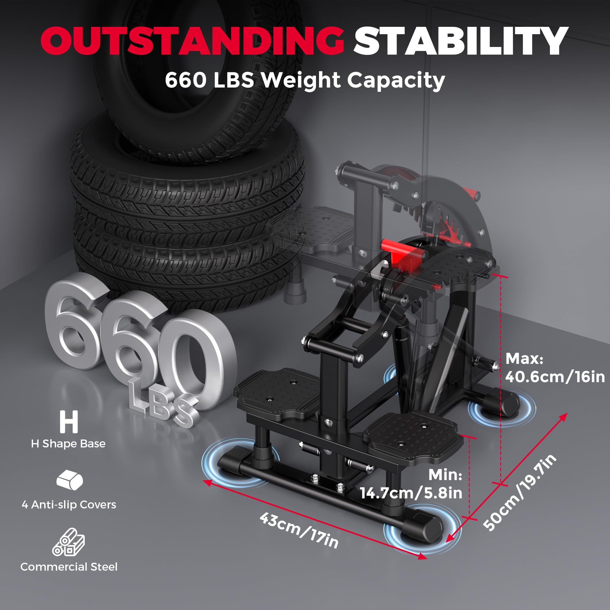 ONETWOFIT Power Tower pieghevole Dip Station Barra per trazioni, Regolabile in altezza Multifunzione stazione di potenza per la Palestra di casa Allenamento Ginnastica espandibile